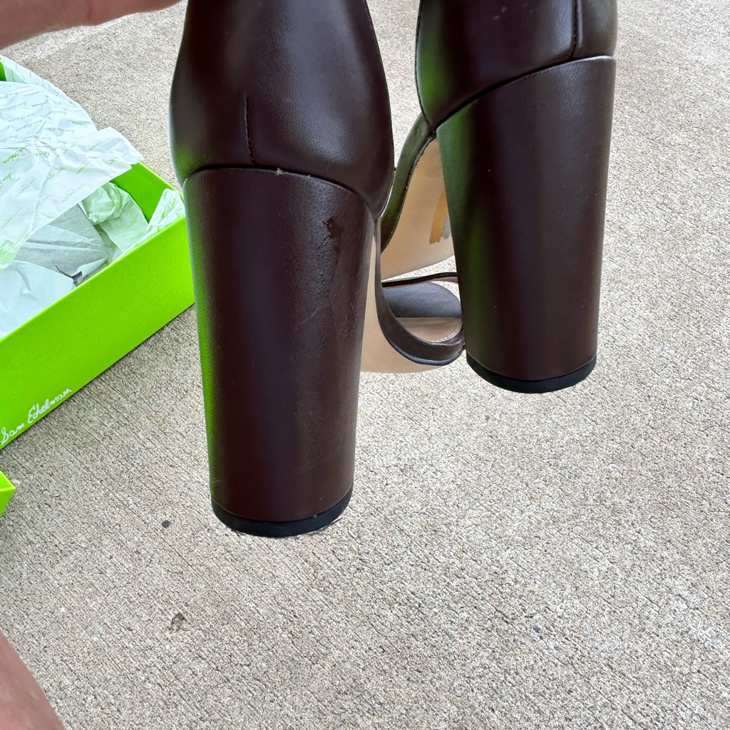 Sam Edelman 7 Dark Chocolate Dress Shoes, Heel Is Probably 4”Height. Worn Once.